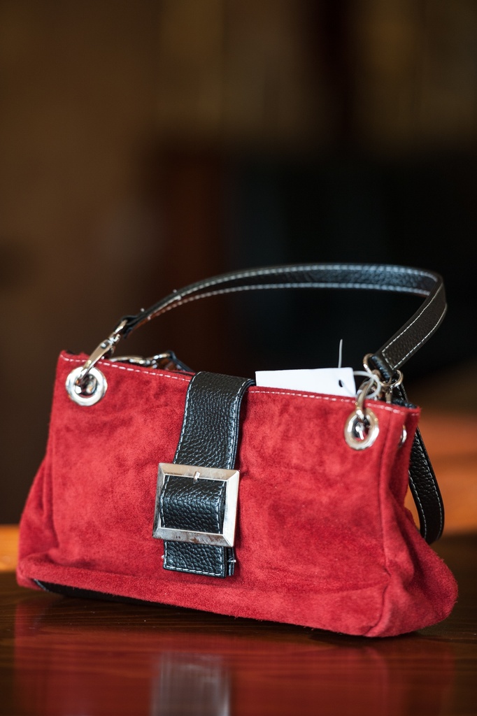 Damentasche Handtasche Schultertasche Wildleder Klein