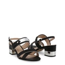 Laura Biagiotti Schuhe Sandaletten schwarz silber