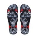Flipflops Philipp Plein Totenkopf-Print Badeschlappen Strand Luxury Sandalen