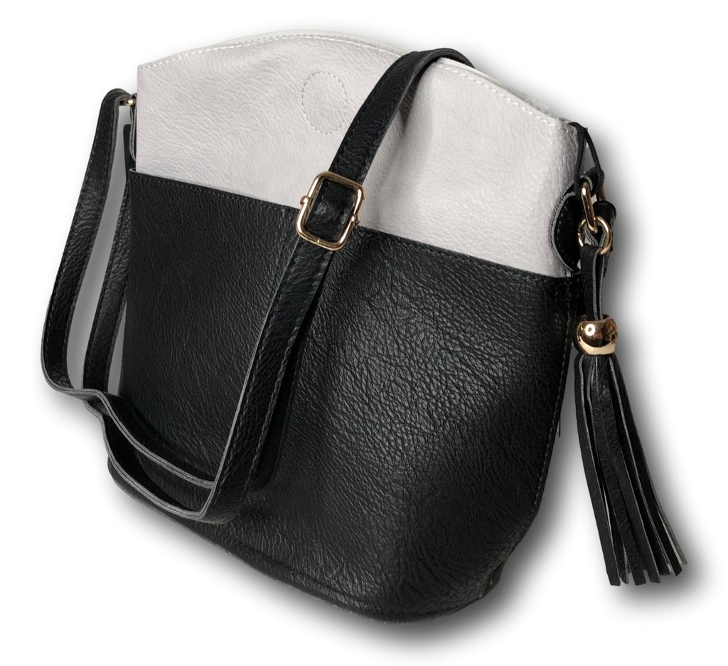 Damentasche Umhängetasche Messengertasche Schwarz Grau