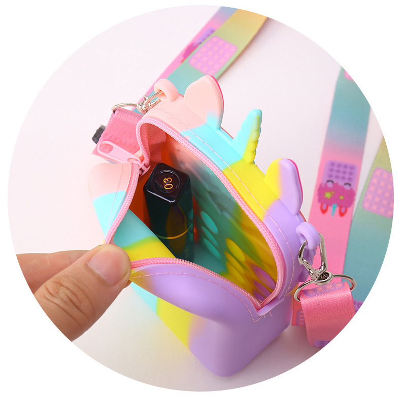 Pop It Tasche Spielzeug Bubble Bag Beeren Motiv Silikon Tasche Kinder