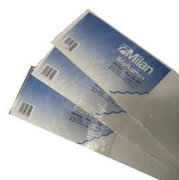 [223] Milan Briefkarten DIN A6 25 Stück pro Packung doppelt quer 3 Stück Neu